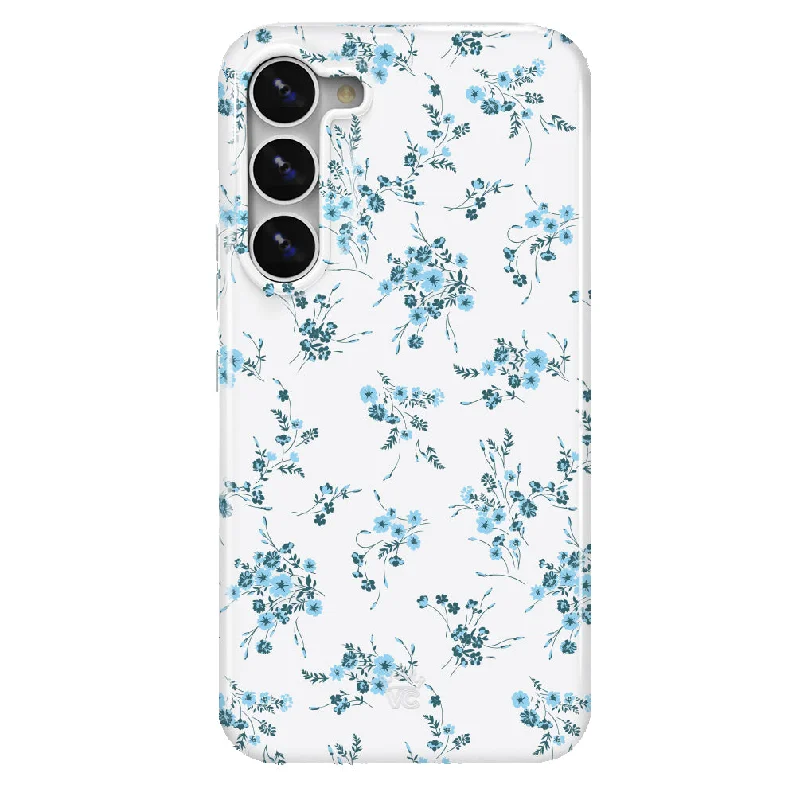 French Blue Floral Samsung Case