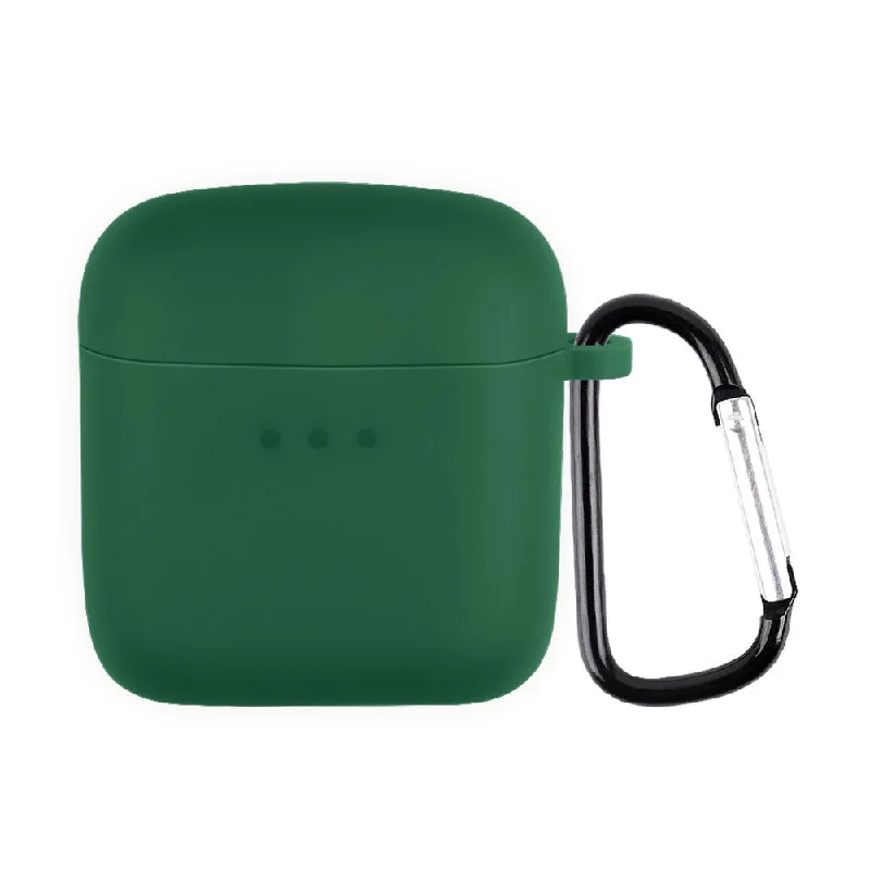 Boat Airdopes 131 silicone case with carabiner - Blackish Green