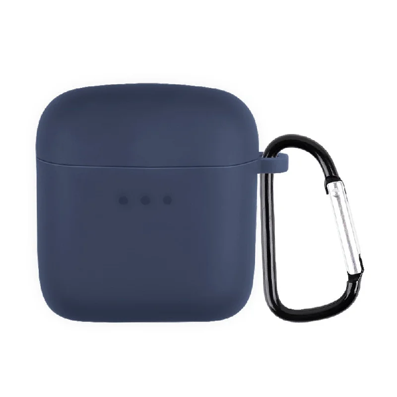 Boat Airdopes 131 silicone case with carabiner - Midnight Blue