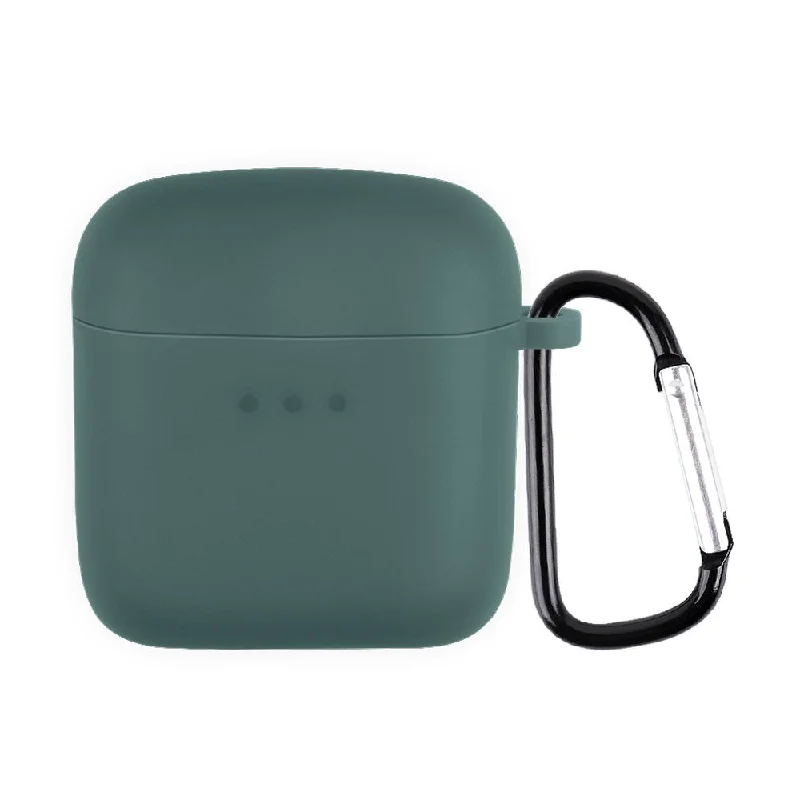 Boat Airdopes 131 silicone case with carabiner - Midnight Green