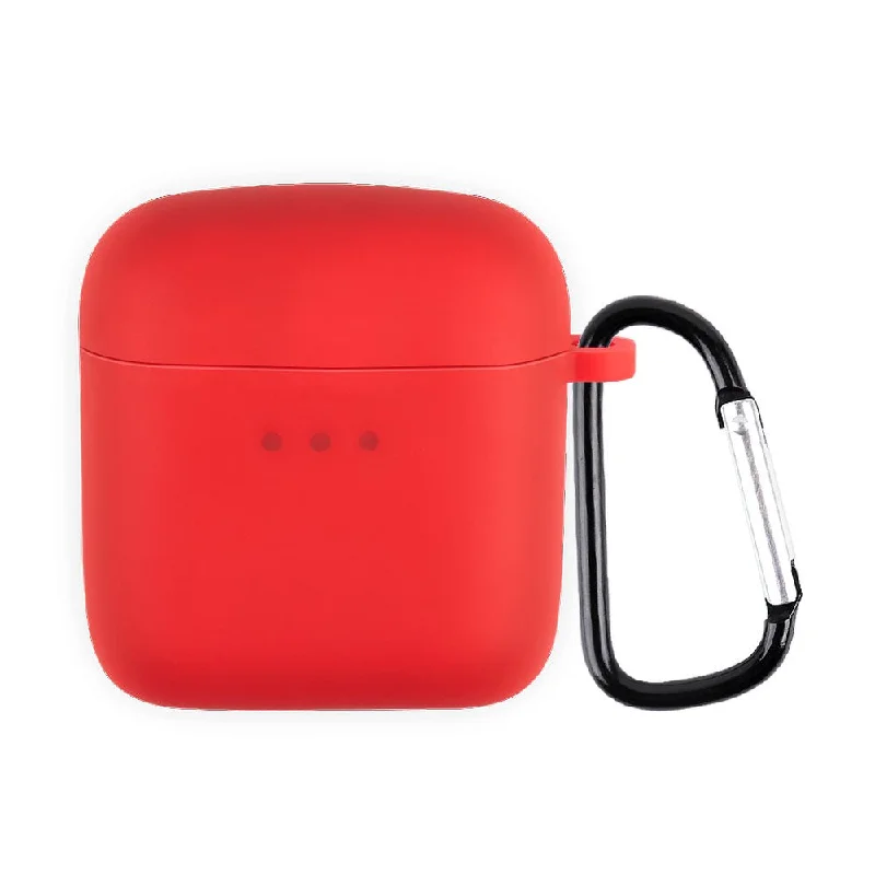 Boat Airdopes 131 silicone case with carabiner - Red