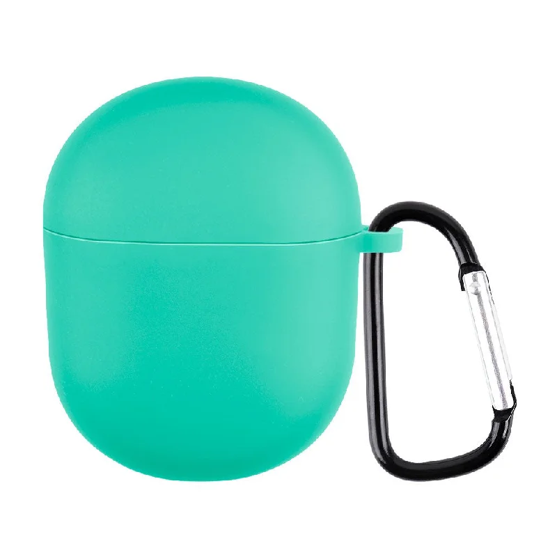 Boat Airdopes 381 silicone case with carabiner - Green