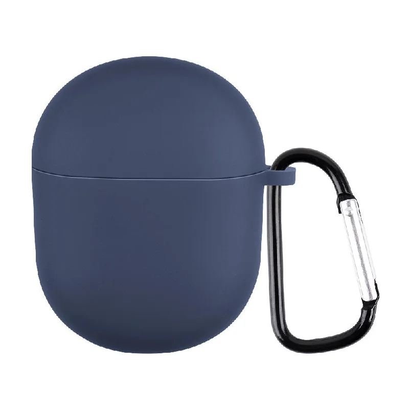 Boat Airdopes 381 silicone case with carabiner - Midnight Blue