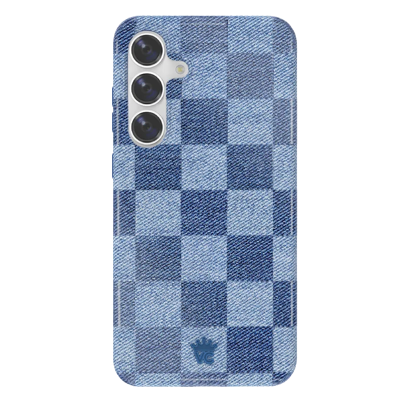 Denim Vibe Checkered Samsung Case