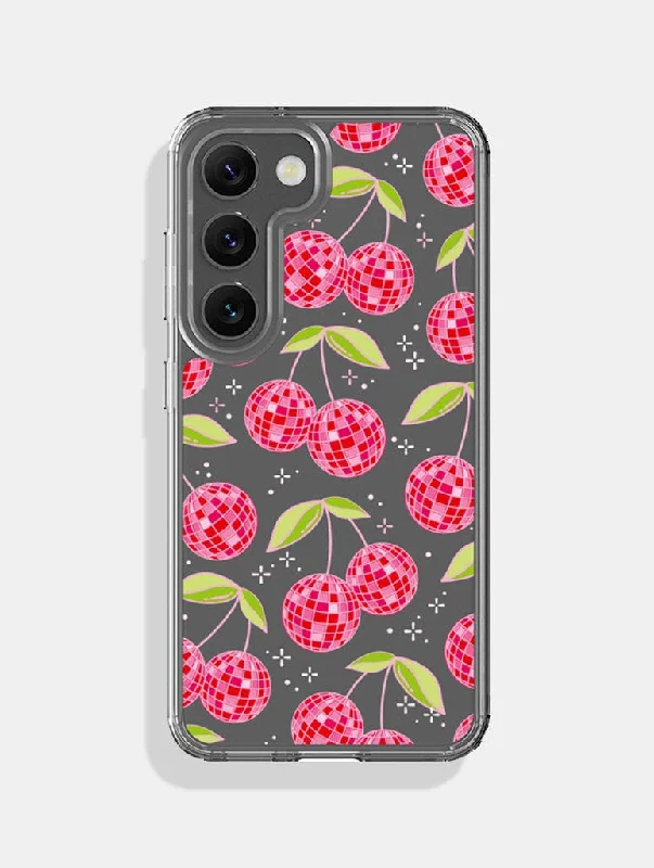 Disco Cherries Red Android Case