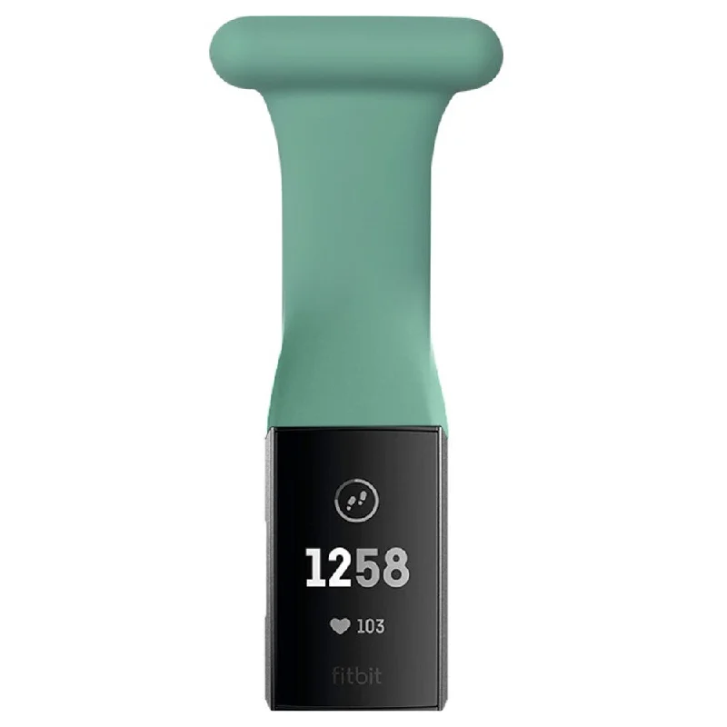 Fitbit Charge 4 / 3 silicone hanging watch strap - Midnight Green