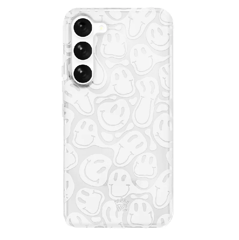 Clear Frosted Smiley Samsung Case