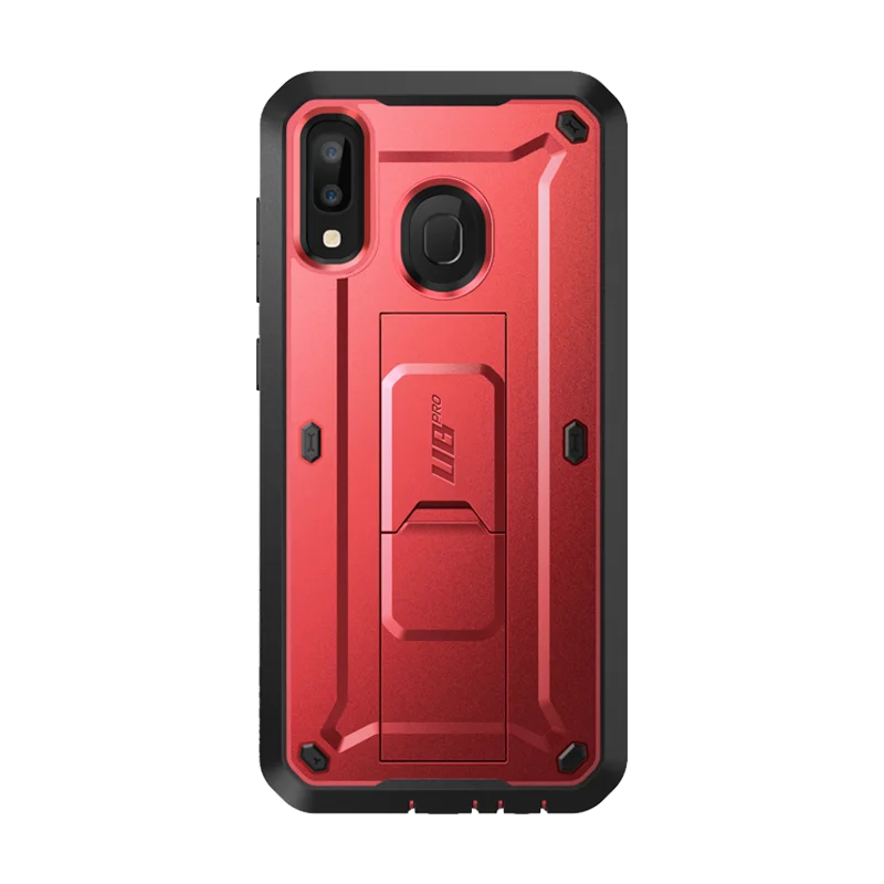 Galaxy A20 / A30 Unicorn Beetle Pro Rugged Holster Case-Metallic Red