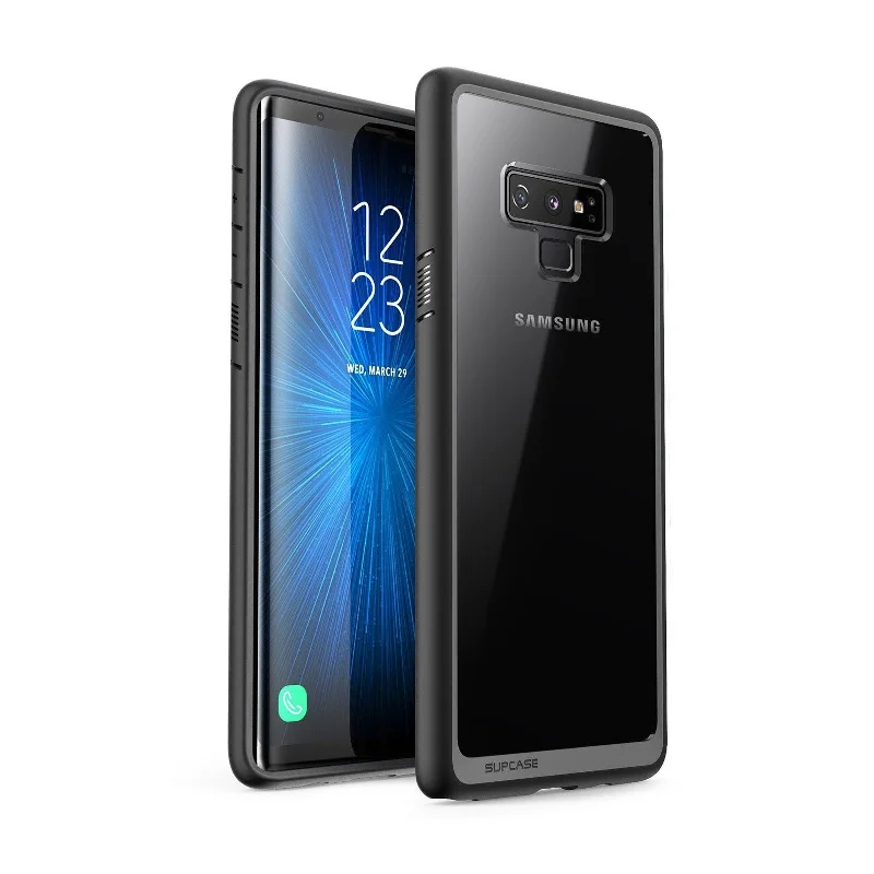 Galaxy Note9 Unicorn Beetle Style Slim Clear Case-Black