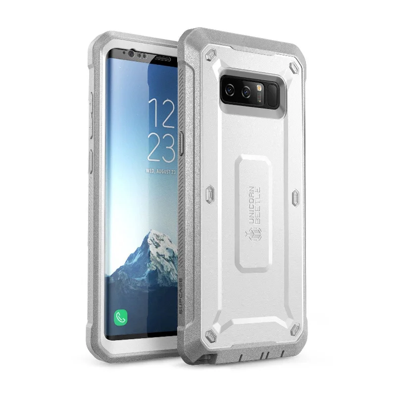 Galaxy Note8 Unicorn Beetle Pro Full Body Rugged Holster Case-White