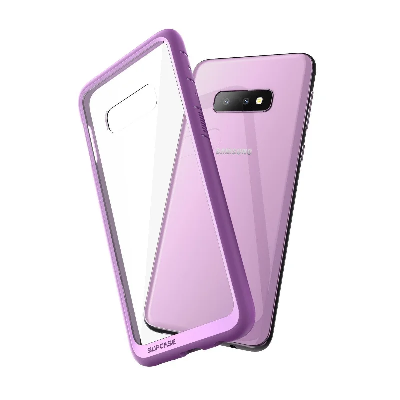 Galaxy S10e Unicorn Beetle Style Clear Case-Purple