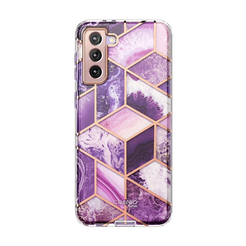 Galaxy S21 FE Cosmo Case - Marble Purple