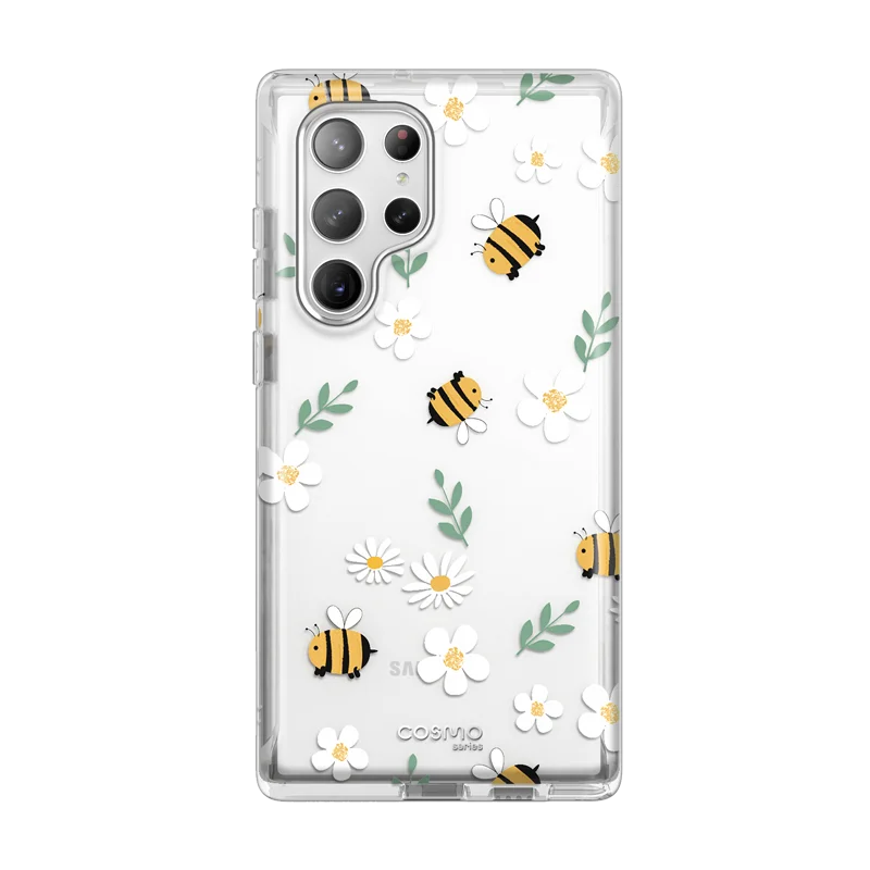 Galaxy S23 Ultra Cosmo Case -Flowers/Bees