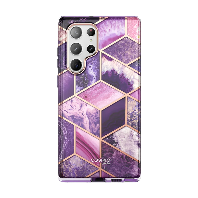 Galaxy S23 Ultra Cosmo Case - Marble Purple