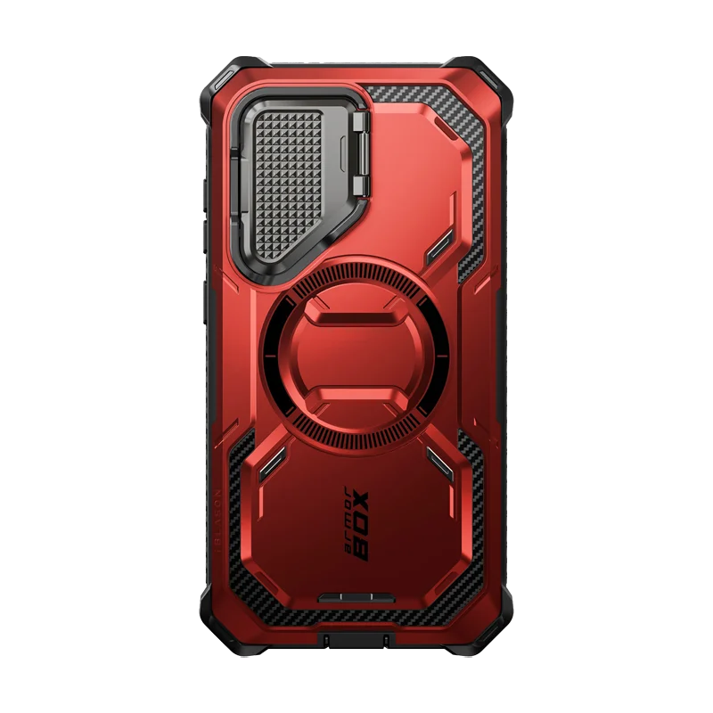 Galaxy S24 Armorbox Protective Phone Case - Metallic Red