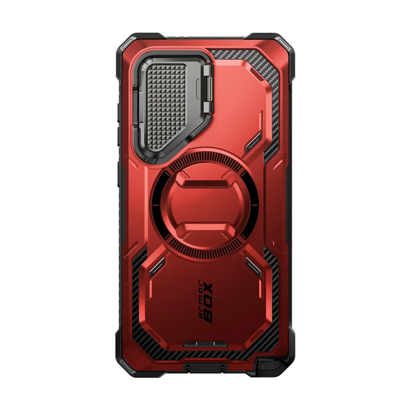 Galaxy S24 Ultra Armorbox Protective Phone Case - Metallic Red