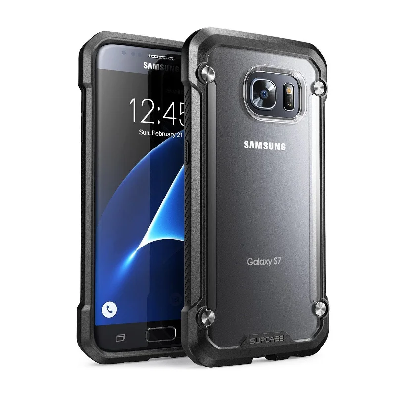 Galaxy S7 Unicorn Beetle Hybrid Protective Bumper Case-Frost