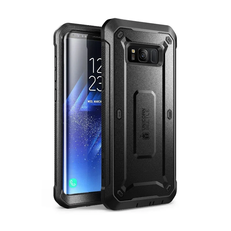 Galaxy S8 Active Unicorn Beetle Pro case with Screen Protector-Black