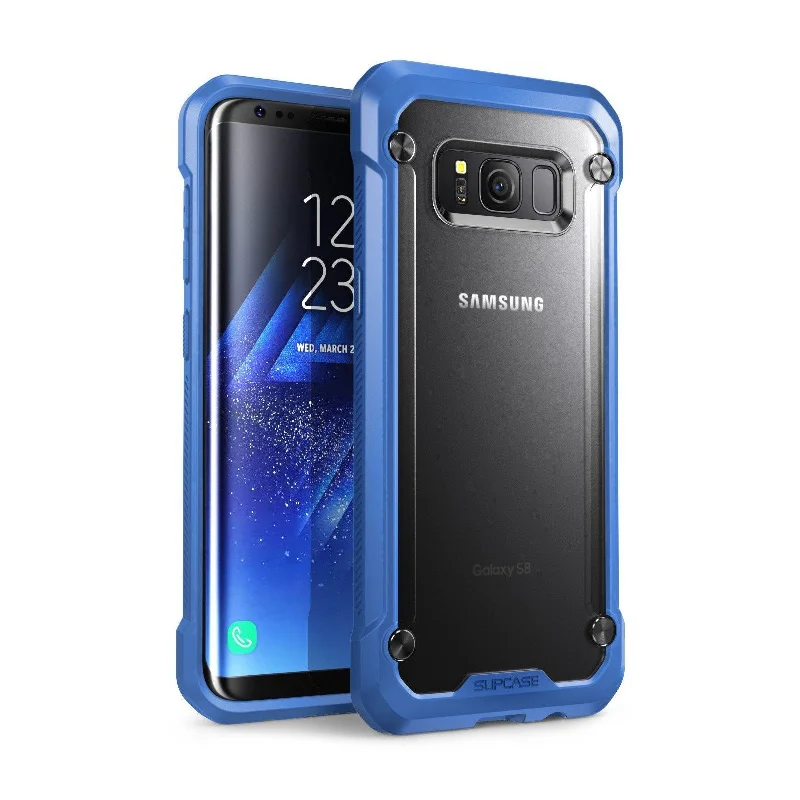 Galaxy S8 Unicorn Beetle Hybrid Protective Bumper Case-Blue