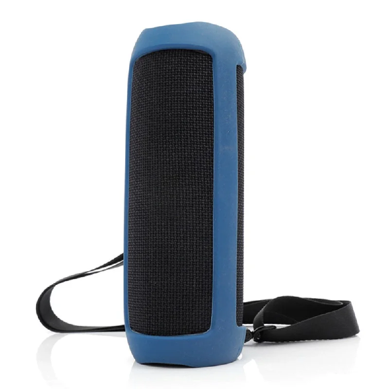 JBL Flip 5 silicone cover with strap - Dark Blue