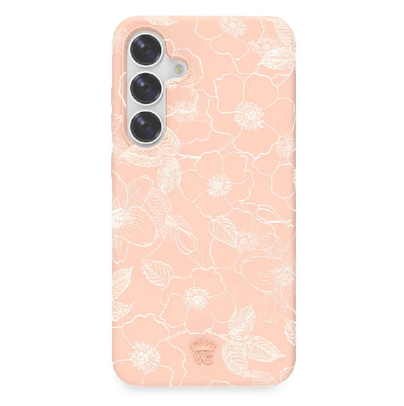 Peach Blossom Floral Samsung Case