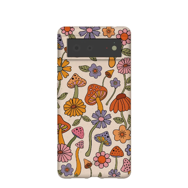 Seashell Shrooms and Blooms Google Pixel 6 Case