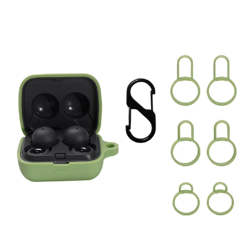 Sony LinkBuds silicone charging case with buckle - Green