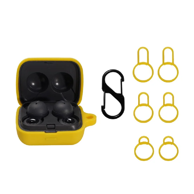 Sony LinkBuds silicone charging case with buckle - Yellow