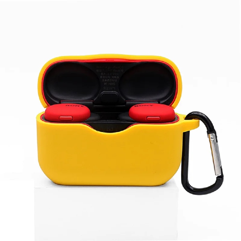 Sony WF-H800 silicone case with buckle - Yellow