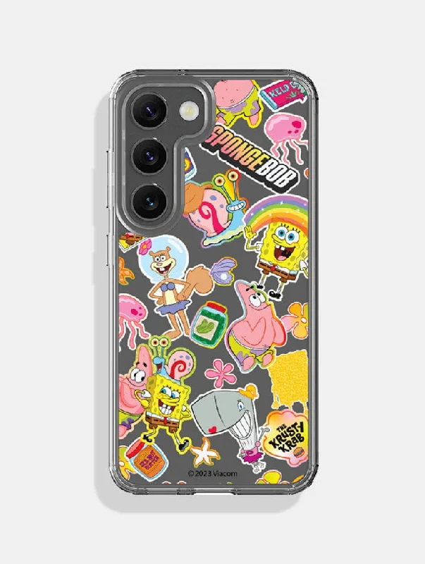 Spongebob x Skinnydip Sticker Android Case