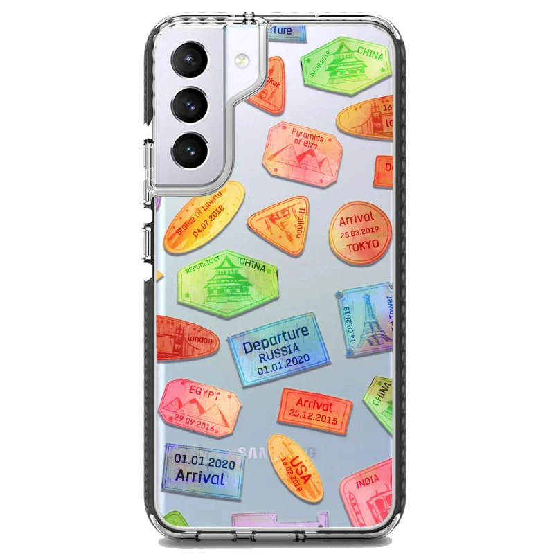 Travel Stamps Samsung Case