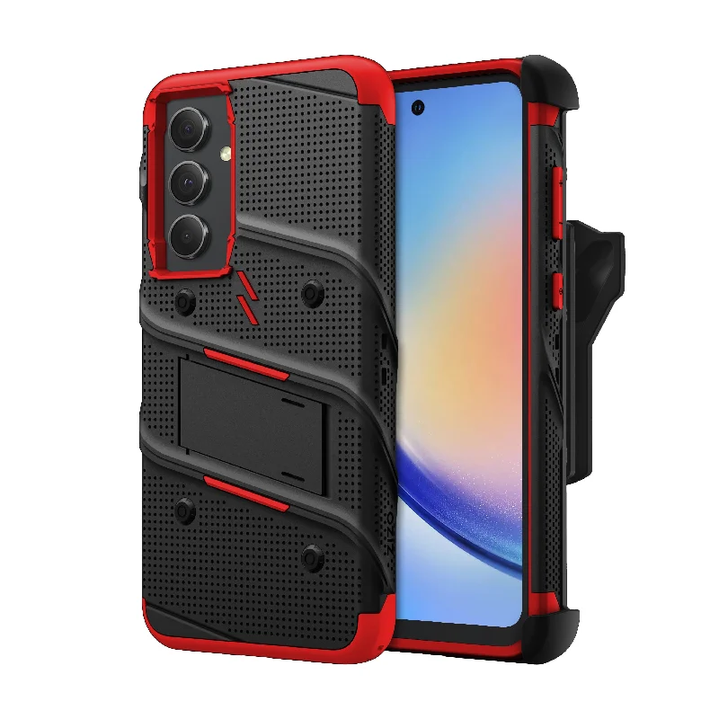 ZIZO BOLT Bundle Galaxy A35 Case - Black / Red