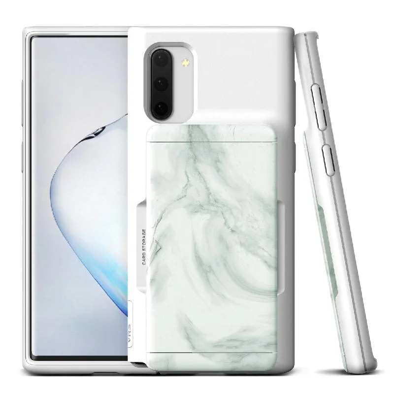 Samsung Galaxy Note 10 Case Damda Glide Shield White Marble VRS Design