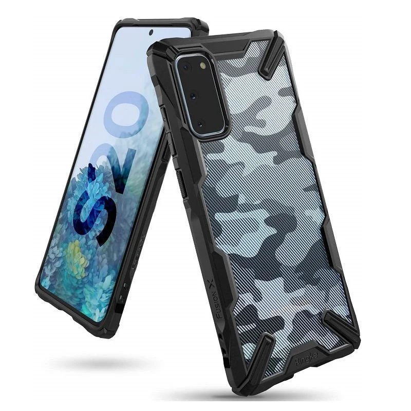 Samsung Galaxy S20 Case FusionX Design Camo Black By Ringke