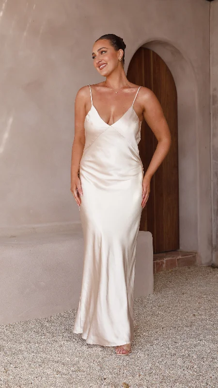 Gisella Maxi Dress - Champagne