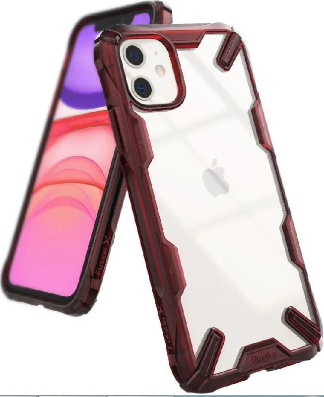 iPhone 11 case Ruby Red Fusion-X by Ringke