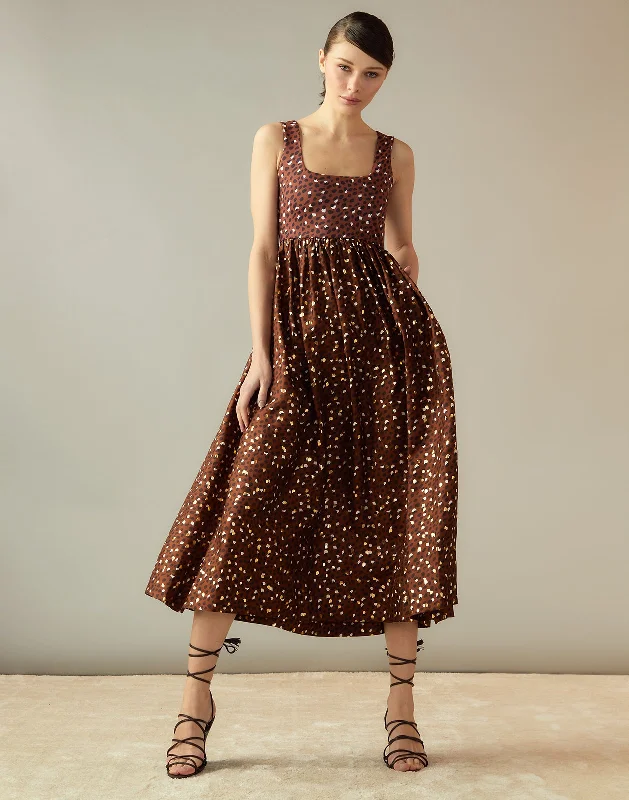 Gold Foil Isla Dress