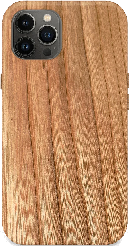 Kerf Select Figured Butternut Wood Phone Case