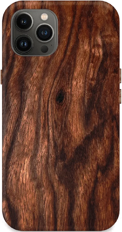 Kerf Select Figured Rosewood Wood Phone Case