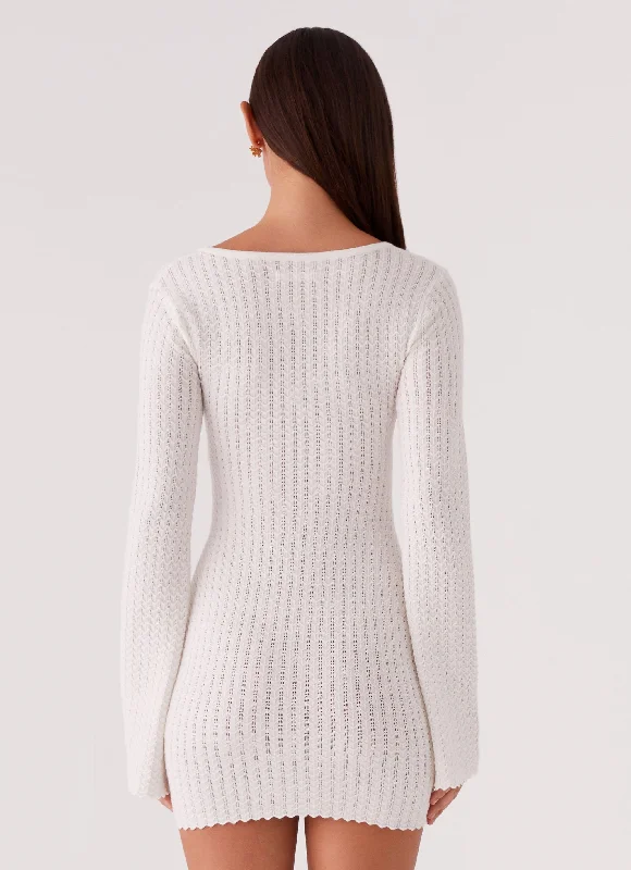 Lavelle Knit Mini Dress - Ivory