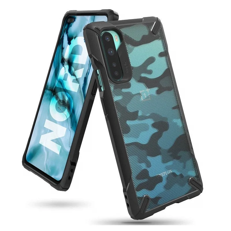 OnePlus Nord Case FusionX Camo Black by Ringke