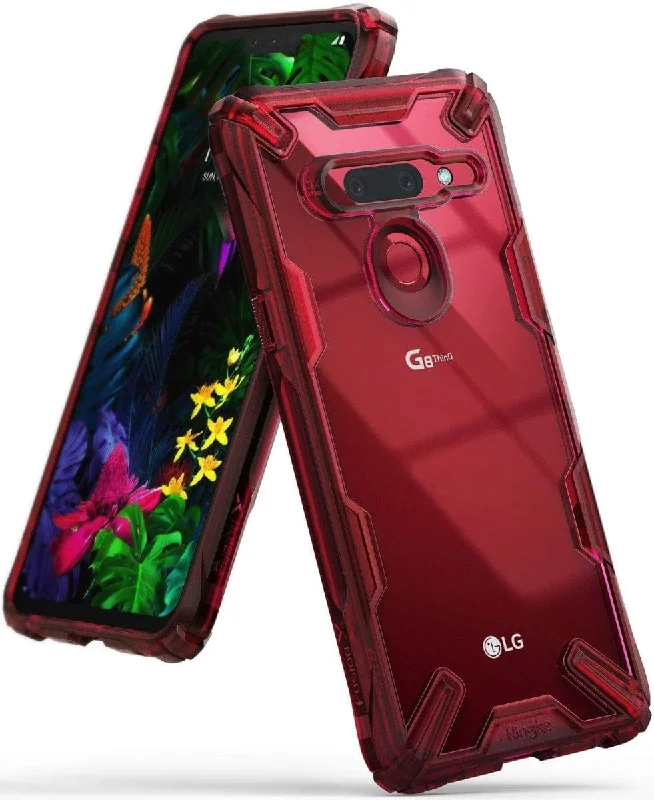 LG G8 ThinQ Case FusionX Design Ruby Red By Ringke