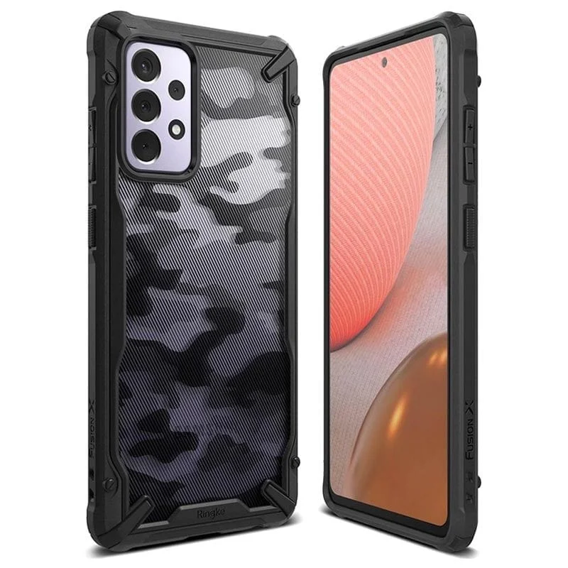 Samsung Galaxy A72 Case Camo Black Fusion X By Ringke