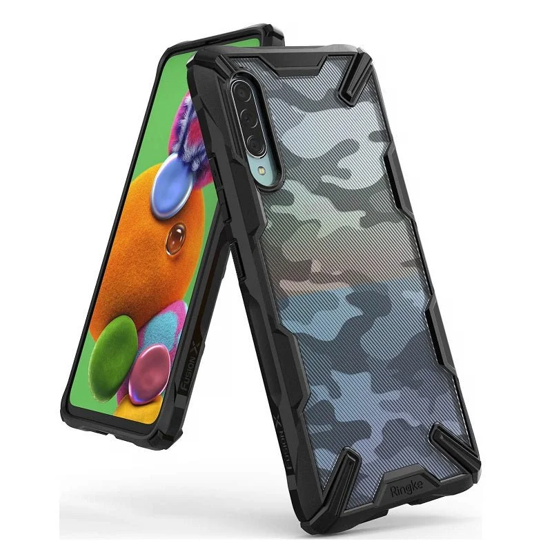 Samsung Galaxy A90 5G Case Fusion X Design Camo Black By Ringke