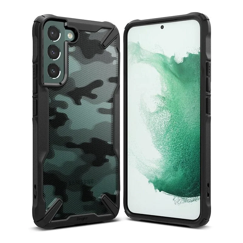 Samsung Galaxy S22 Case Fusion-X Design Camo Black By Ringke