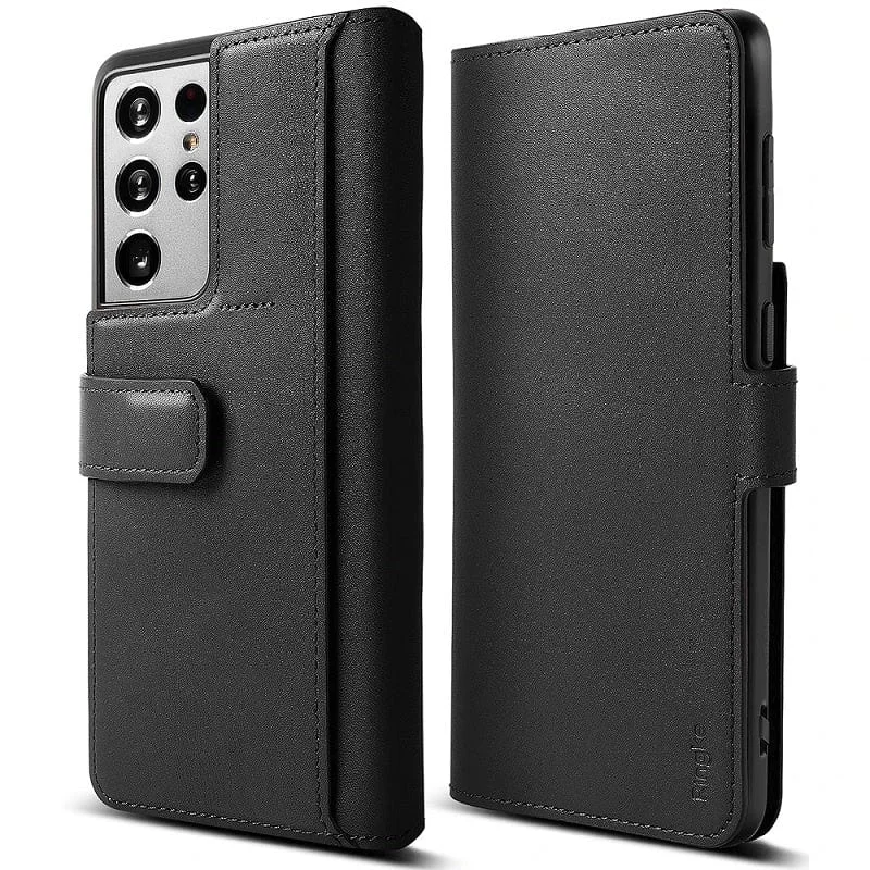 Samsung Galaxy S21 Ultra Folio Signature Black Case By Ringke