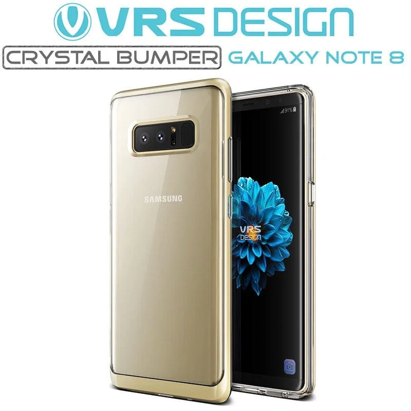 Samsung Galaxy Note 8 Case Crystal Bumper Gold VRS Design