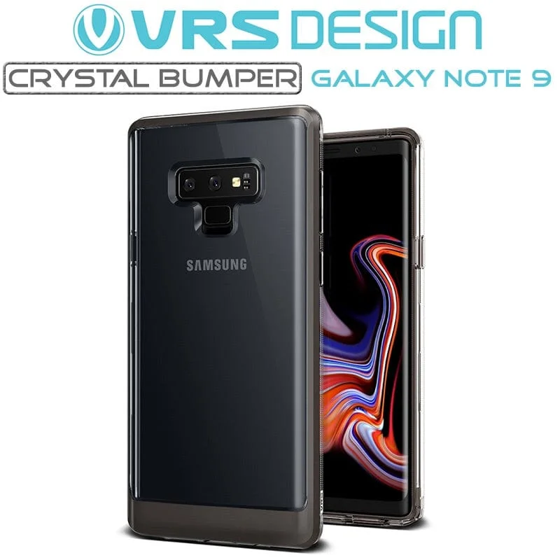 Samsung Galaxy Note 9 Case Crystal Bumper Metallic Black VRS Design