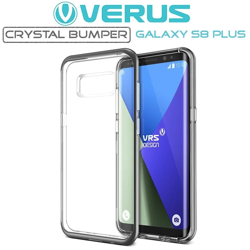 VRS Design Galaxy S8 Plus Crystal Bumper Case - Black