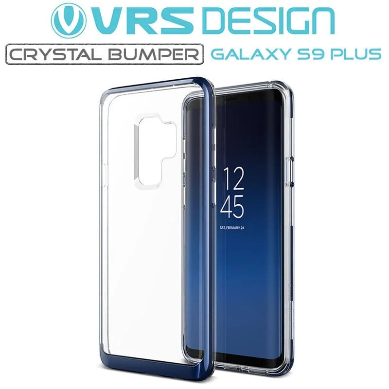 Samsung Galaxy S9 Plus Crystal Bumper Blue Case By VRS Design